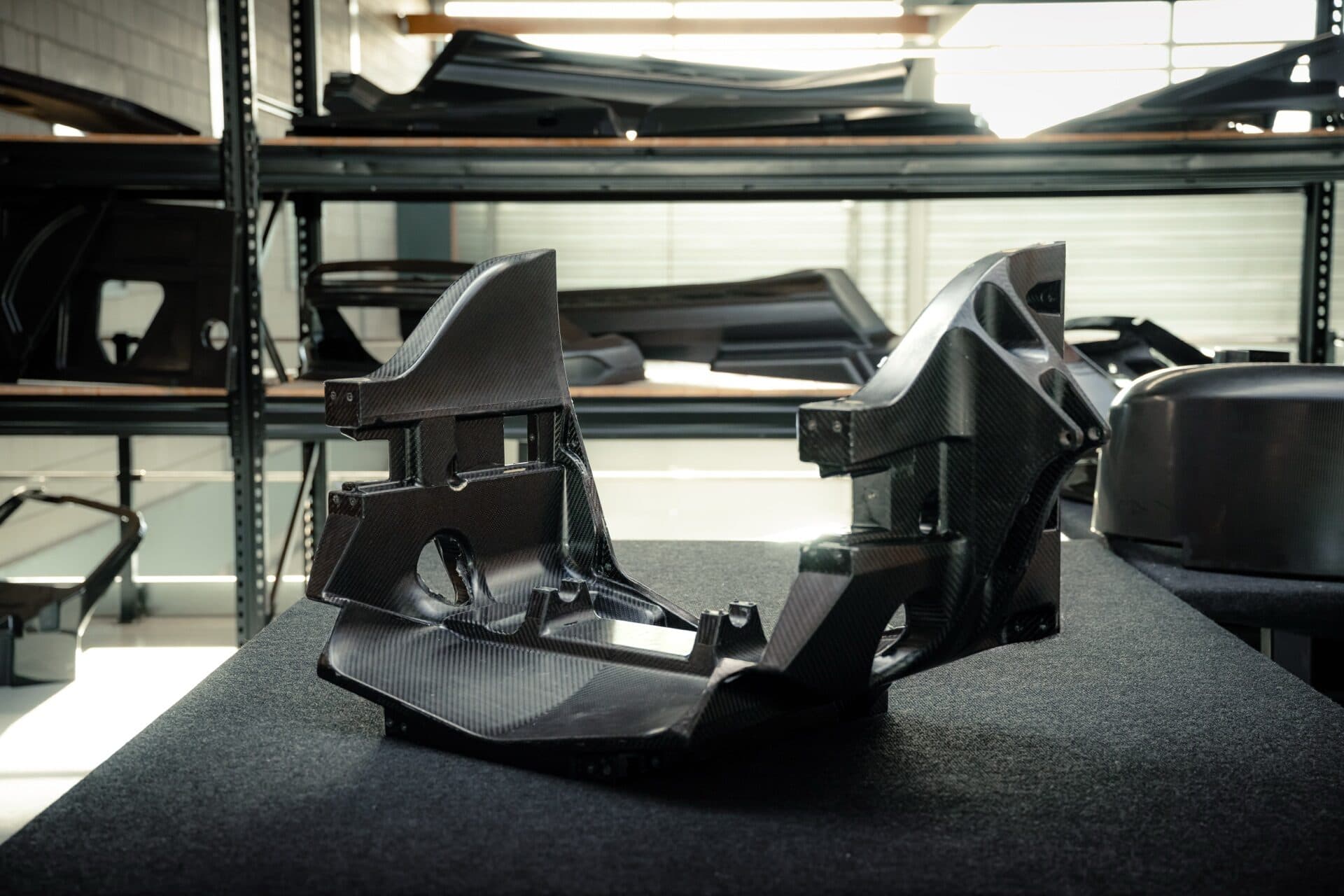Carbon fibre structural assembly for Donkervoort supercars