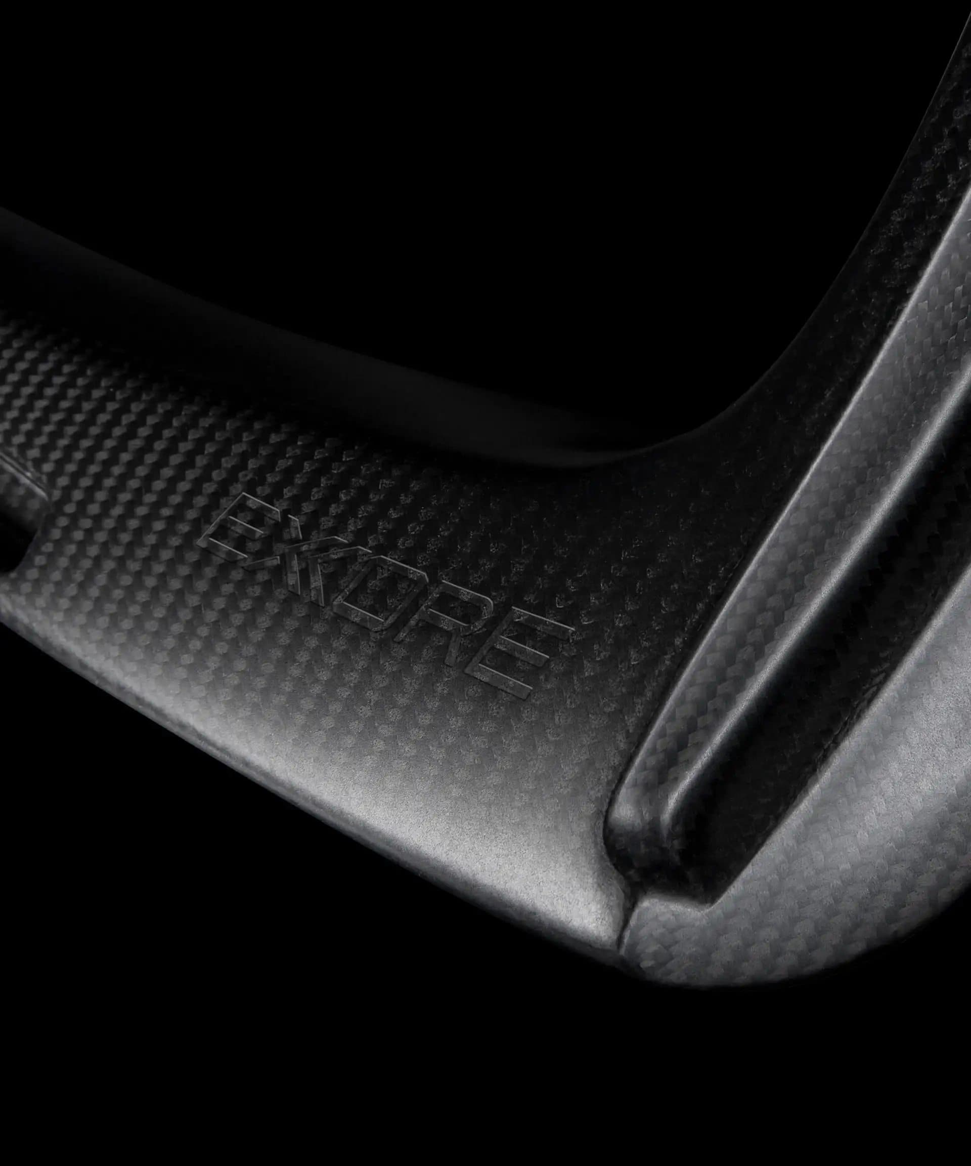 Ex-Core carbon fibre composite part with EXCORE branding